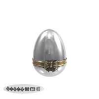 Sterling Silver Egg Shaped Pill Box 1993